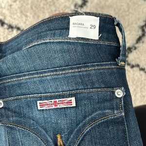 Hudson Bacara crop straight cuffed jeans
